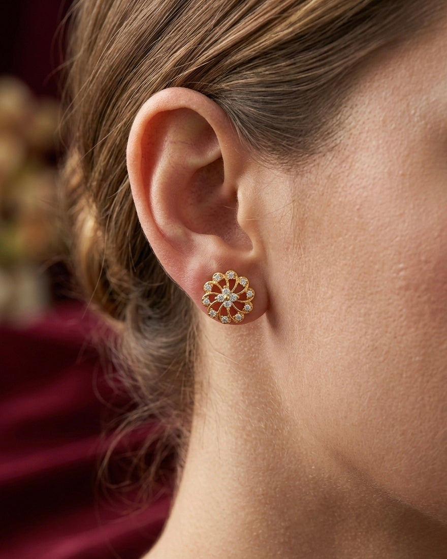 Ahsas Floral Earrings