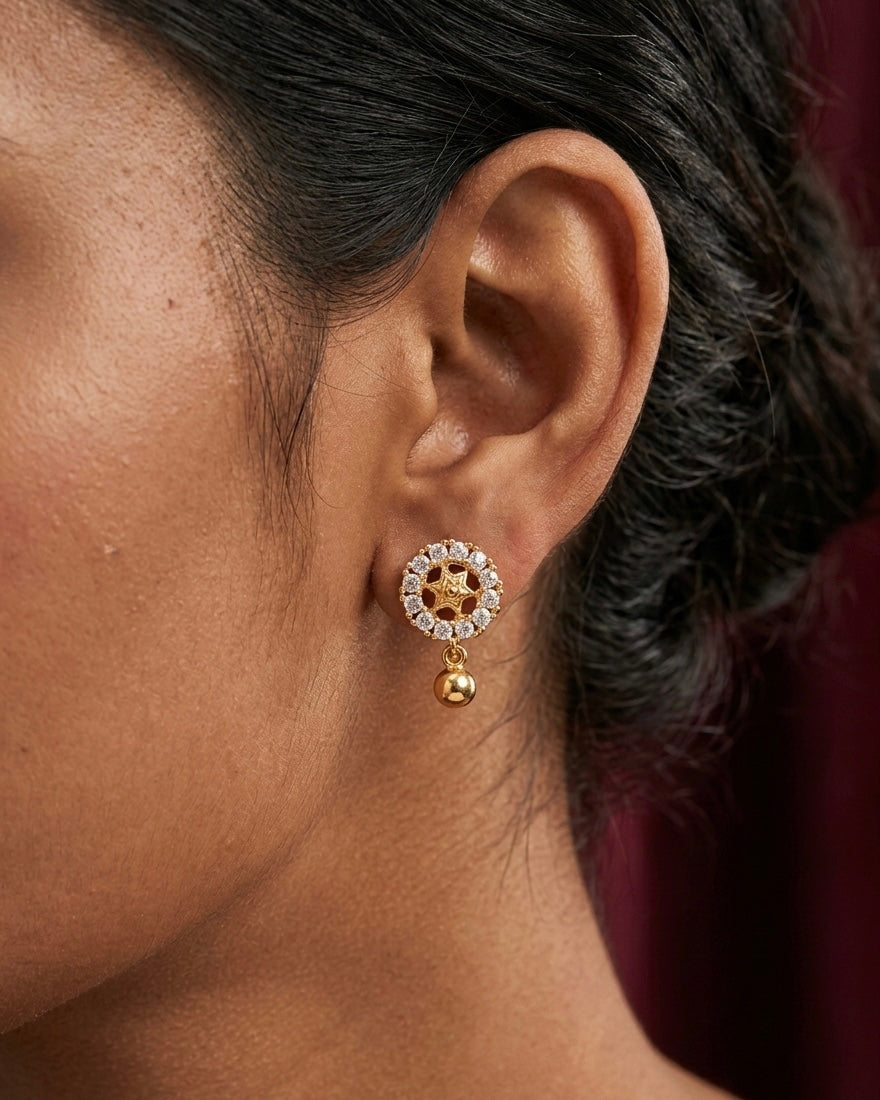 Ahsas Gold-Plated EarTops