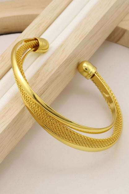 Golden Aura Cuff Bracelet For Women