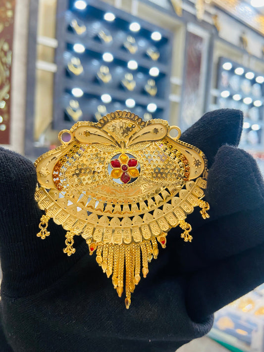 22KT Gold Plated Grand Bridal Meenakari Mangalsutra Pendant