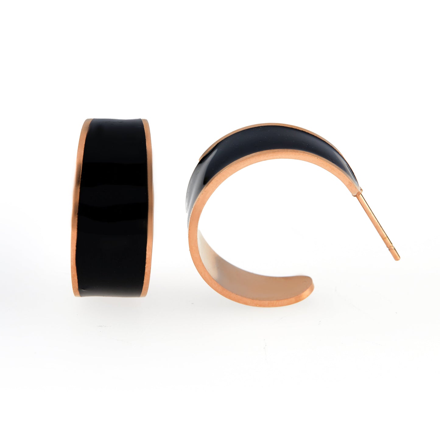 Black Trendy Stud Earrings