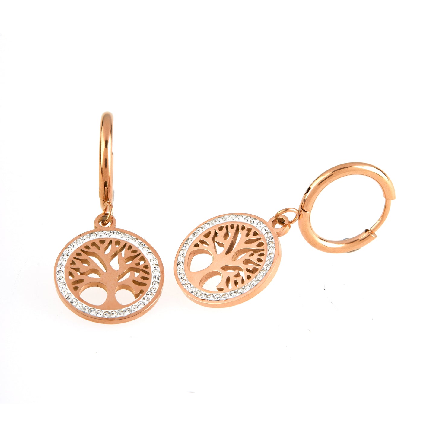 Life Tree Diamond Earrings For Women