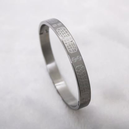 Premium Stone Wall Silver Men's Bracelet