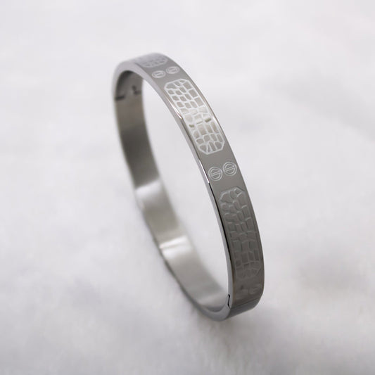 Premium Stone Wall Silver Men's Bracelet