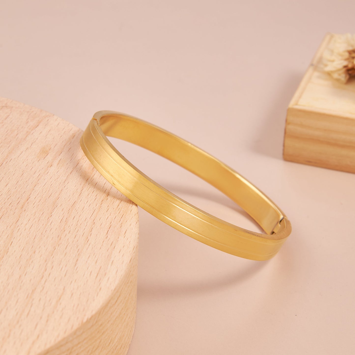 Matte Finish Two-Line Bracelet For Men (7 Inch)