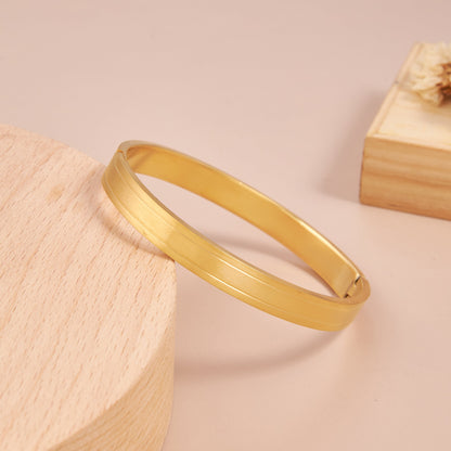 Matte Finish Two-Line Bracelet For Men (7 Inch)