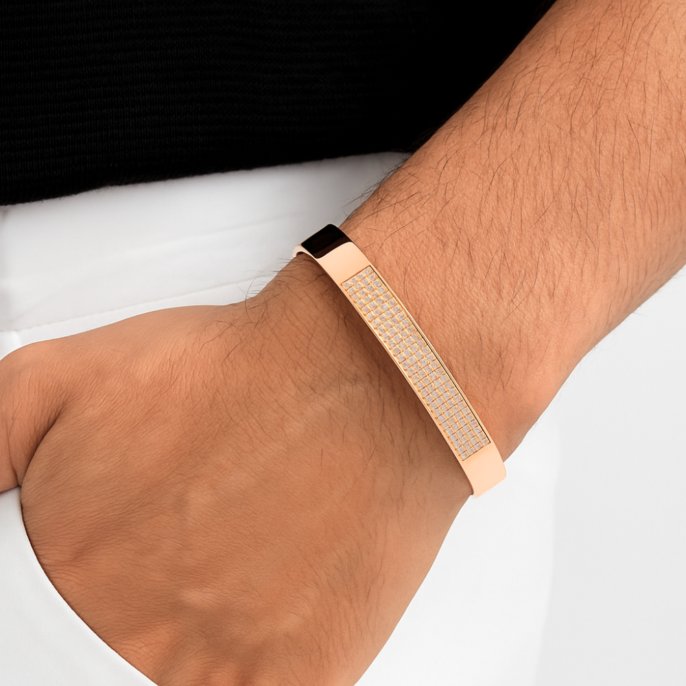 Sovereign Diamond Men's Bracelet - 7 Inch