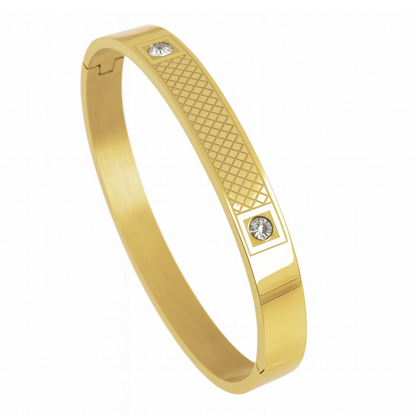 Cross Lined Bracelet For Men