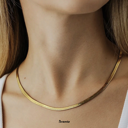Gold Snake Necklace Chain For Women and Girls