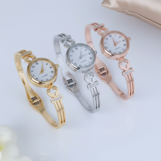 ShineLuxe Roman Dial Stainless Steel Watch (Copy)