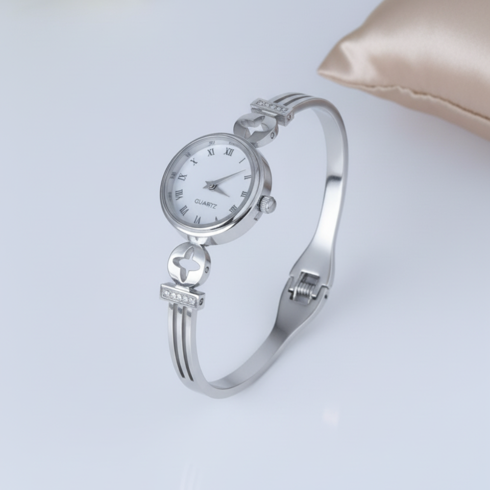 ShineLuxe Roman Dial Stainless Steel Watch (Copy)