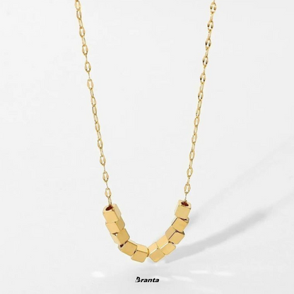 Gold Cube Necklace