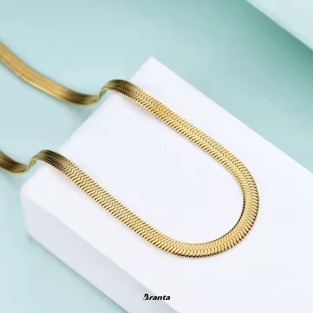 Gold Snake Necklace Chain For Women and Girls