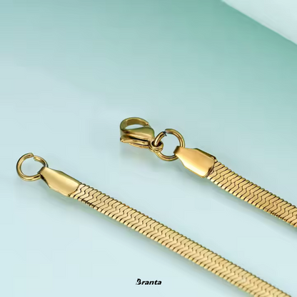 Gold Snake Necklace Chain For Women and Girls