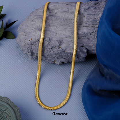 Luxury Gold Plated 3D Snake Chain Necklace For Men (21 Inch)