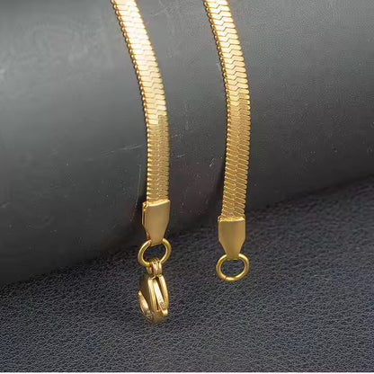Gold Plated Snake Chain For Men (21.5 Inch)
