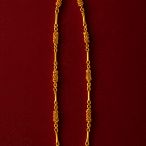 Handcrafted Gold-Plated Chain with Intricate Links