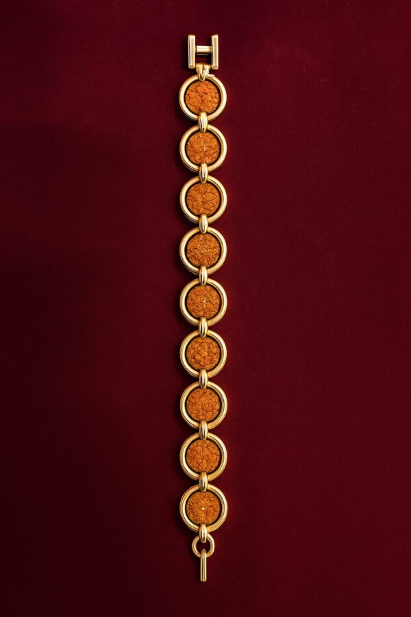 Gold-Plated Rudraksha Bracelet