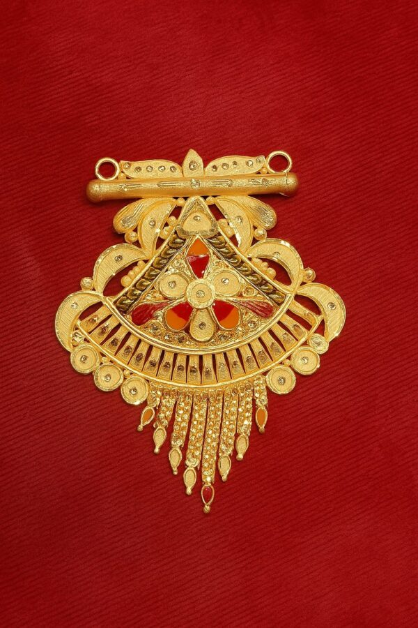 Gold-Plated Floral Pendant