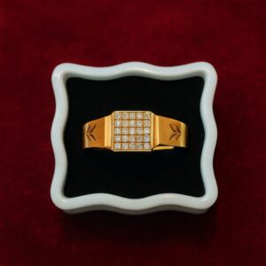 Jen’s Gold-Plated Ring with Fine Quality AD