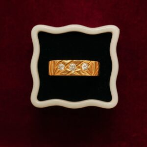 Gold Plated Cubic Band Jen's Ring