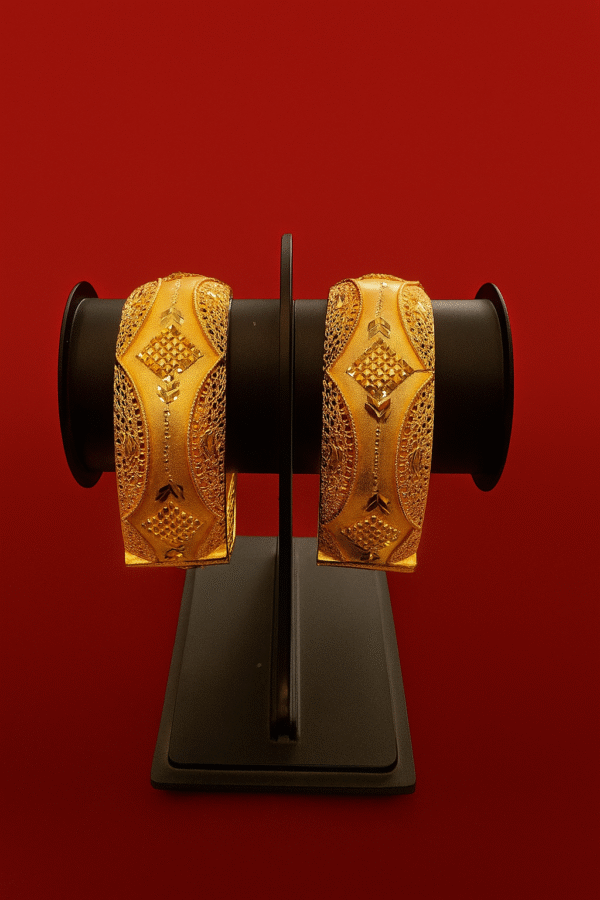 Gold-Plated Handcrafted Rajsi Karigari Bangles