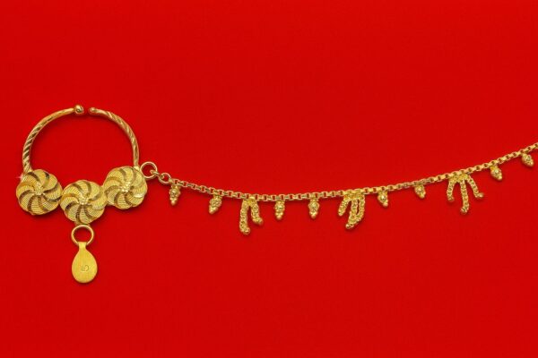 Ahsas Gold-Plated Nathiya & Lari Set
