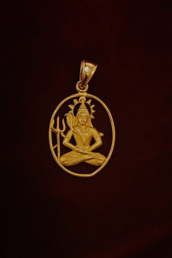 Ahsas Gold-Plated Shiv Locket