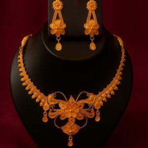Ahsas Gold-Plated Butterfly Necklace
