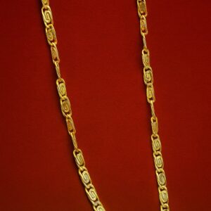 Ahsas Gold-Plated Solid Figaro Chain