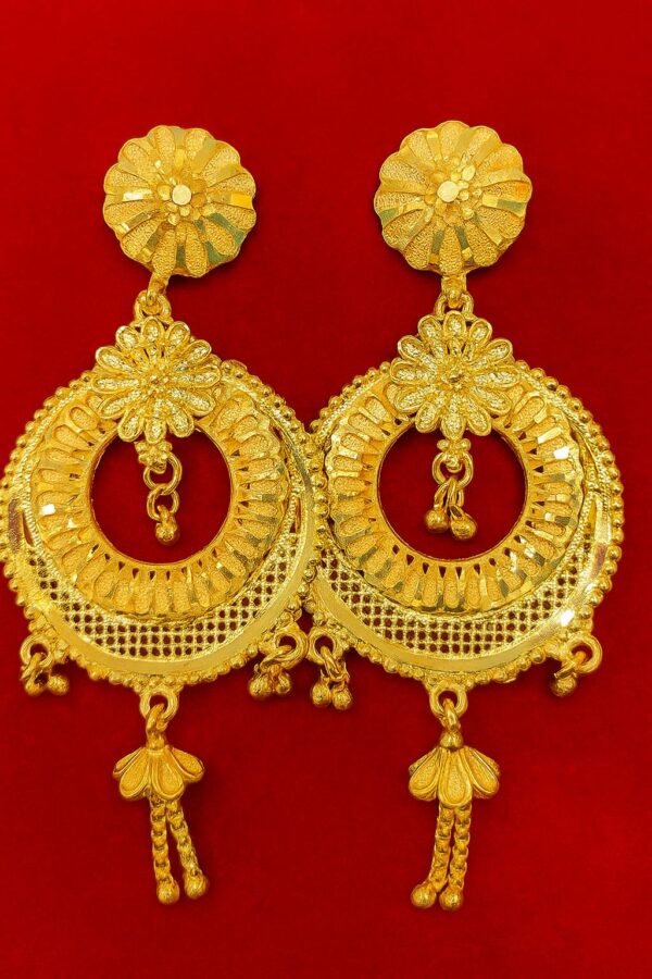 Ahsas Gold-Plated Chand Bali Earrings