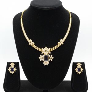 Ahsas “Rajwada Splendor” Gold-Plated Bridal Necklace Set