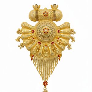 Ahsas “Regal Blossom” Gold-Plated Pendant