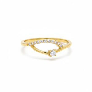Ahsas “Eternal Bond” Gold-Plated Ring