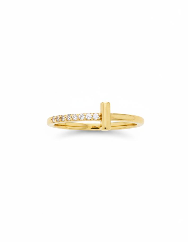 Ahsas “Classic Charm” Gold-Plated Ring