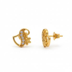 Ahsas “Noor Studs” Gold-Plated Eartops