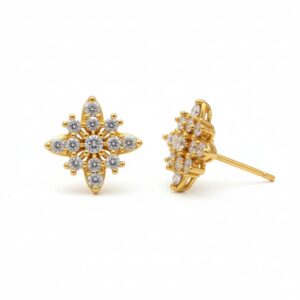 Ahsas “Maharani Touch” Gold-Plated Eartops (Royal-Inspired)