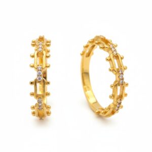 Ahsas “Golden Hour” Gold-Plated Women’s Ring