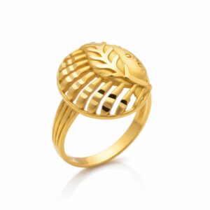 Ahsas “Bold Gleam” Gold-Plated Women’s Ring