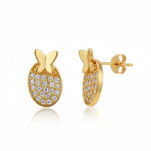 Ahsas “Velvet Dawn” Gold-Plated Eartops