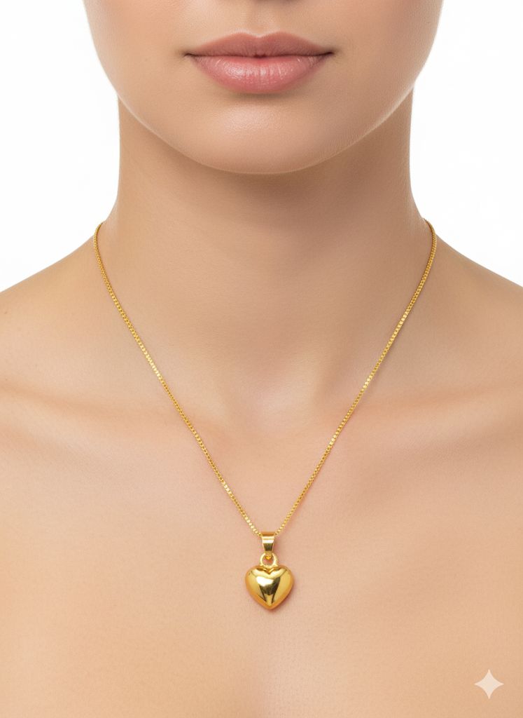Ahsas “Heart of Gold” Chain Pendant - Image 2