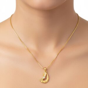 Ahsas “Glam Curve” Chain Pendant