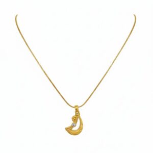 Ahsas “Glam Curve” Chain Pendant