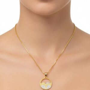Ahsas “Aura Drop” Chain Pendant Gold & Silver-Plated
