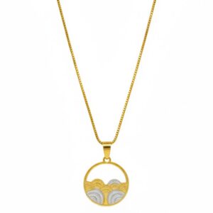 Ahsas “Aura Drop” Chain Pendant Gold & Silver-Plated