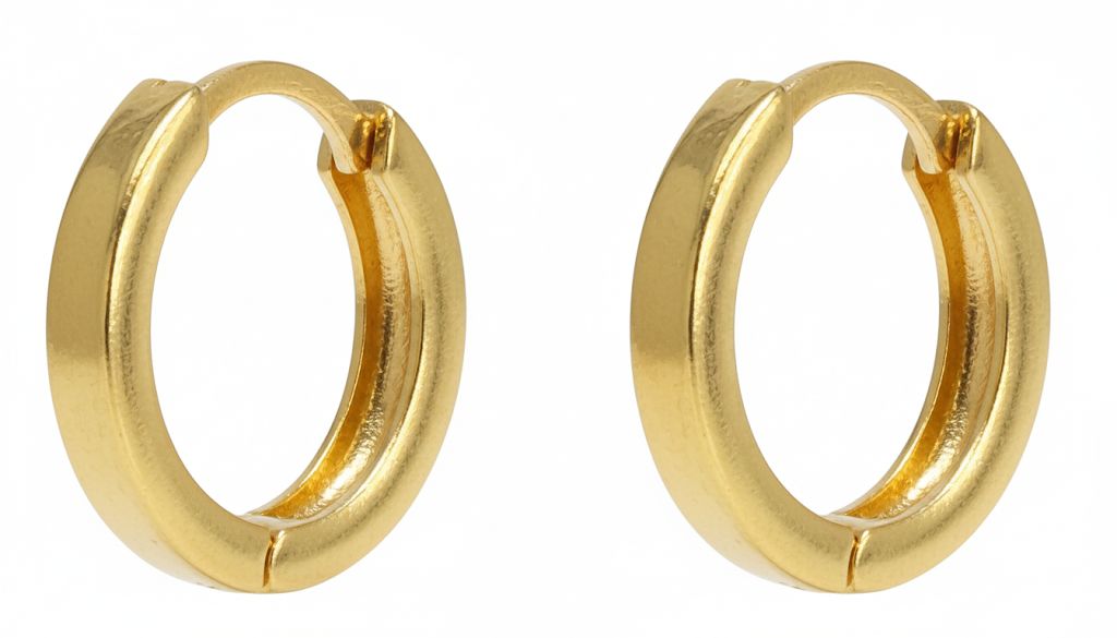 Ahsas “Pure Shine” Gold-Plated Earrings