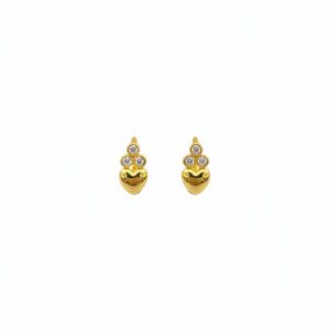Ahsas “Serene Drop” Gold-Plated Earrings