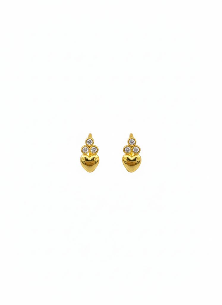 Ahsas “Serene Drop” Gold-Plated Earrings