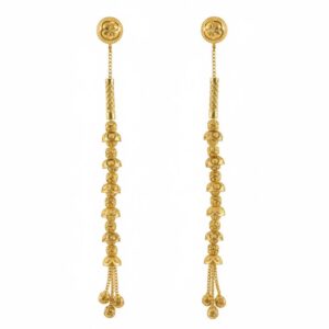 Ahsas “Floral Gleam” Gold-Plated Earrings