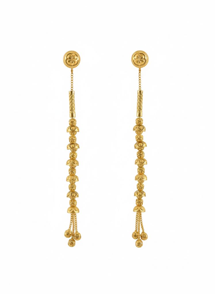 Ahsas “Floral Gleam” Gold-Plated Earrings